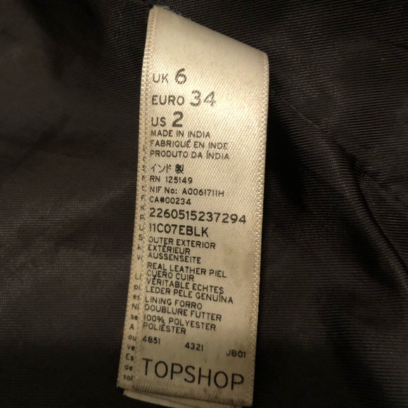 Real Leather Biker Jacket - Picture 6 of 6